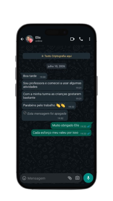 Depoimento de Elis sobre o material